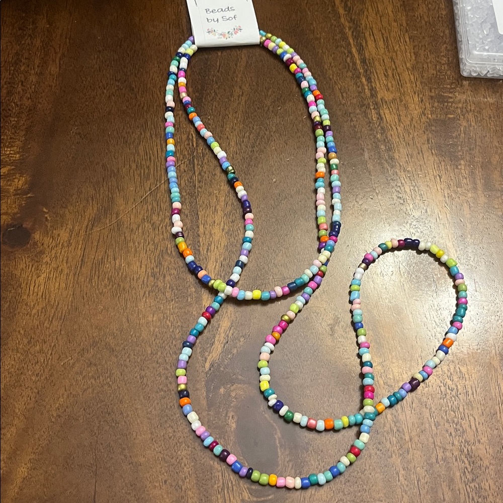 NWT Handmade necklace and waist beads/ waist chain set